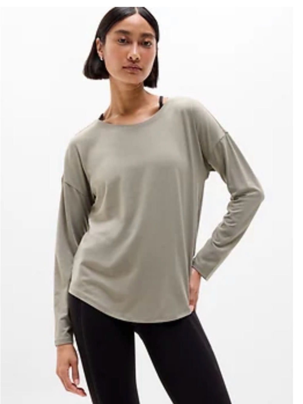 Athleta Move with Ease Lightweight Long-Sleeve Crewneck Top